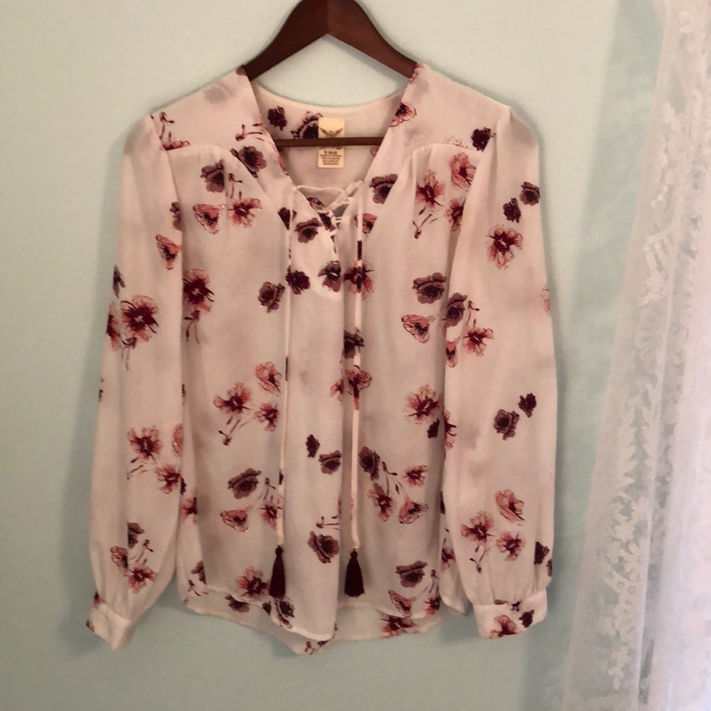 Faded Glory Dressy Blouse - Holiday Top